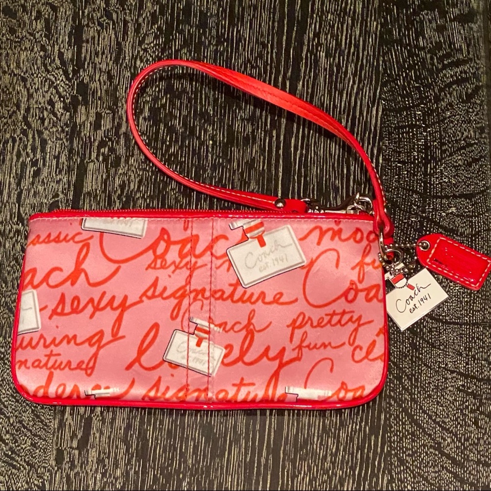 COACH - NWOT Ltd. Ed. Satin Perfume Print Wristlet
